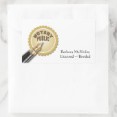 Sticker Rectangulaire Public du notaire (Sac)