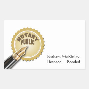 Sticker Rectangulaire Public du notaire