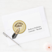 Sticker Rectangulaire Public du notaire (Enveloppe)