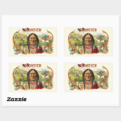 Sticker Rectangulaire Publicité de cigar Frontier (Feuille)