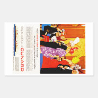 Publicité pour la fête de la Reine Cunard