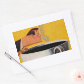 Sticker Rectangulaire Publicité vintage sur le café (Enveloppe)