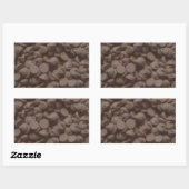 Sticker Rectangulaire Puce de chocolat (Feuille)