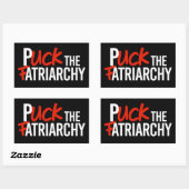 Sticker Rectangulaire Puck the Fatriarchy (Feuille)