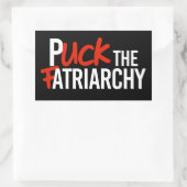 Sticker Rectangulaire Puck the Fatriarchy (Sac)