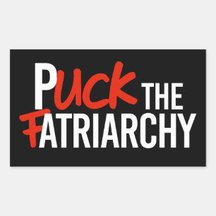Sticker Rectangulaire Puck the Fatriarchy