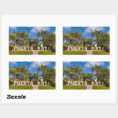 Sticker Rectangulaire Puerta Maya (Feuille)