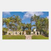 Sticker Rectangulaire Puerta Maya (Devant)