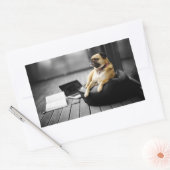 Sticker Rectangulaire Pug at (Enveloppe)