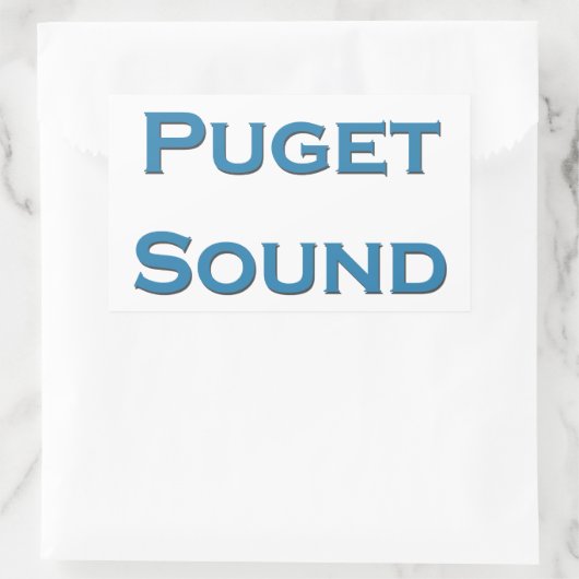 Sticker Rectangulaire Puget sound (Sac)
