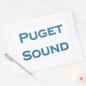 Sticker Rectangulaire Puget sound (Enveloppe)