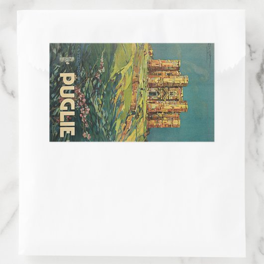 Sticker Rectangulaire Puglie (Pouilles) (Sac)