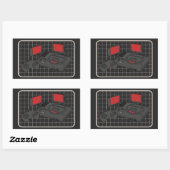 Sticker Rectangulaire Puissance 16 Bits ! (Feuille)