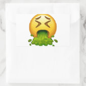Sticker Rectangulaire puking émoji (Sac)
