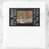 Sticker Rectangulaire Punch the Devil in the Face ! (Sac)