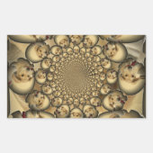 Sticker Rectangulaire Puppy Kaleidoscope Art Print (Devant)