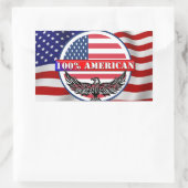 Sticker Rectangulaire Pure Américain (Sac)