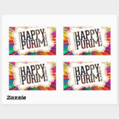 Sticker Rectangulaire purin heureux (Feuille)