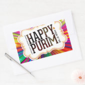 Sticker Rectangulaire purin heureux (Enveloppe)