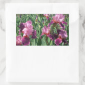 Sticker Rectangulaire Purple Irises Printemps Floral (Sac)