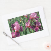 Sticker Rectangulaire Purple Irises Printemps Floral (Enveloppe)