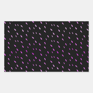 Sticker Rectangulaire Purple Pluie Faux Foil Metallic Black Arrière - pl