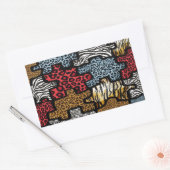 Sticker Rectangulaire Puzzle Rockabilly Impression Animale RAB (Enveloppe)