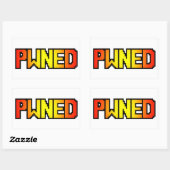 STICKER RECTANGULAIRE PWNED (Feuille)