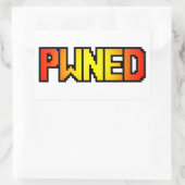STICKER RECTANGULAIRE PWNED (Sac)