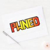 STICKER RECTANGULAIRE PWNED (Enveloppe)