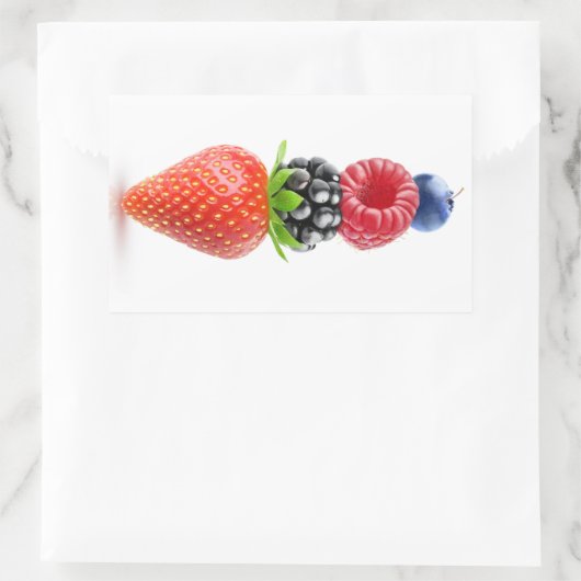 Sticker Rectangulaire Pyramide des baies (Sac)