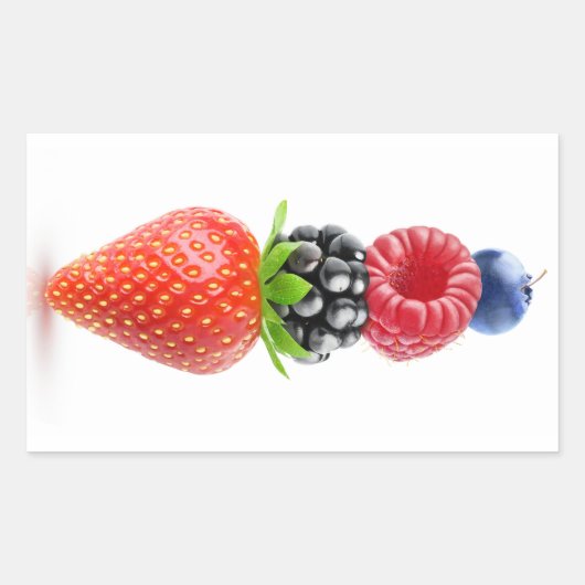 Sticker Rectangulaire Pyramide des baies (Devant)