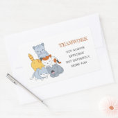 Sticker Rectangulaire Pyramide des chats - Groupe de chats, Citation de  (Enveloppe)