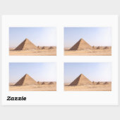 Sticker Rectangulaire Pyramides d'Égypte (Feuille)