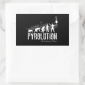 Sticker Rectangulaire Pyrolution - l'évolution de Pyros (Sac)