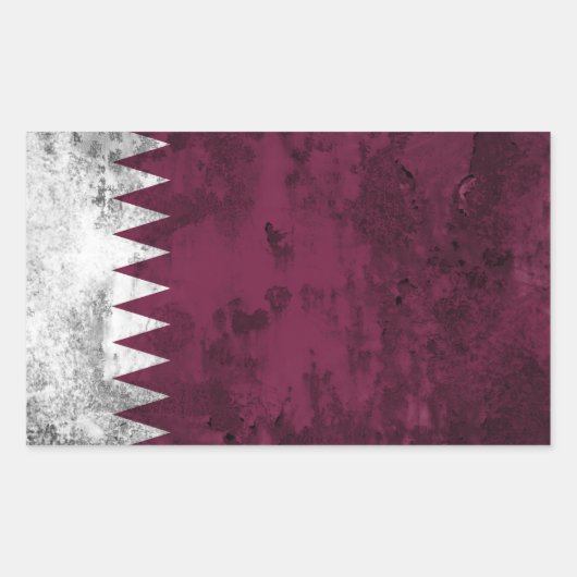 Sticker Rectangulaire Qatar (Devant)