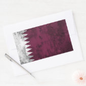 Sticker Rectangulaire Qatar (Enveloppe)