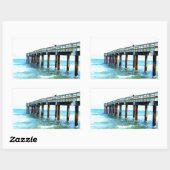 Sticker Rectangulaire Quai de pêche St. Augustine (Feuille)