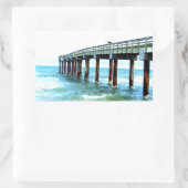 Sticker Rectangulaire Quai de pêche St. Augustine (Sac)