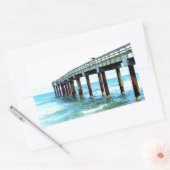 Sticker Rectangulaire Quai de pêche St. Augustine (Enveloppe)