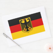 Sticker Rectangulaire Qualité du drapeau allemand (Enveloppe)