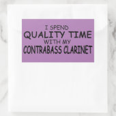 Sticker Rectangulaire Qualité Temps Contrabasse Clarinet Stick Rectangul (Sac)
