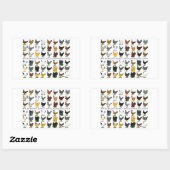 Sticker Rectangulaire Quarante-huit Hen Promo (Feuille)