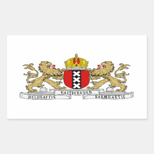 Sticker Rectangulaire QUATRE Armoiries d'Amsterdam
