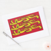 Sticker Rectangulaire QUATRE Bannière royale d'Angleterre (Enveloppe)