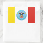 Sticker Rectangulaire QUATRE Drapeau de Columbus, Ohio (Sac)