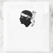 Sticker Rectangulaire QUATRE Drapeau de Corse (Sac)