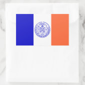 Sticker Rectangulaire QUATRE Drapeau de New York (Sac)