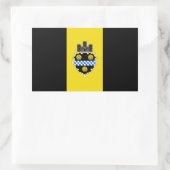 Sticker Rectangulaire QUATRE Drapeau de Pittsburgh (Sac)