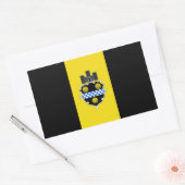 Sticker Rectangulaire QUATRE Drapeau de Pittsburgh (Enveloppe)